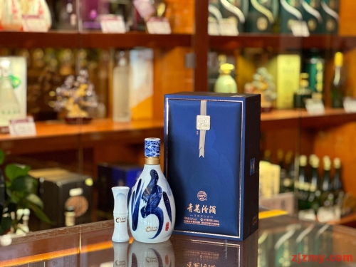 青花40汾酒  中国龙
